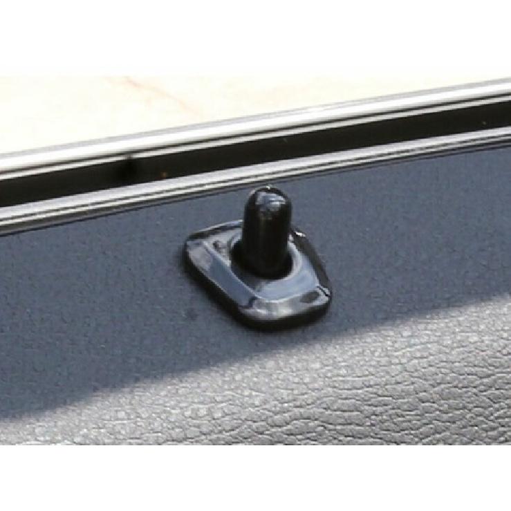 For BMW X1 F48 Car Inner Door Black Wood Grain Bolt Lock Down Ring Frame 16-