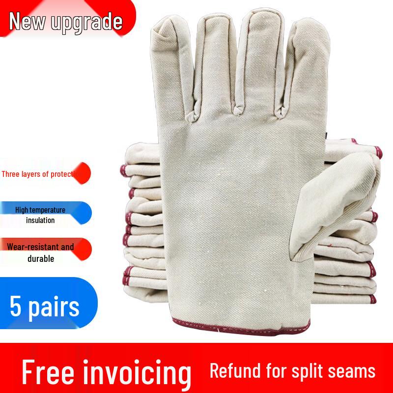 Yuzhuxun Heavy-Duty Canvas Work Gloves