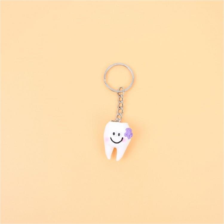Lot de 10 porte-clés créatifs en forme de dent Couleurs vives et design joyeux en font un cadeau attentionné
