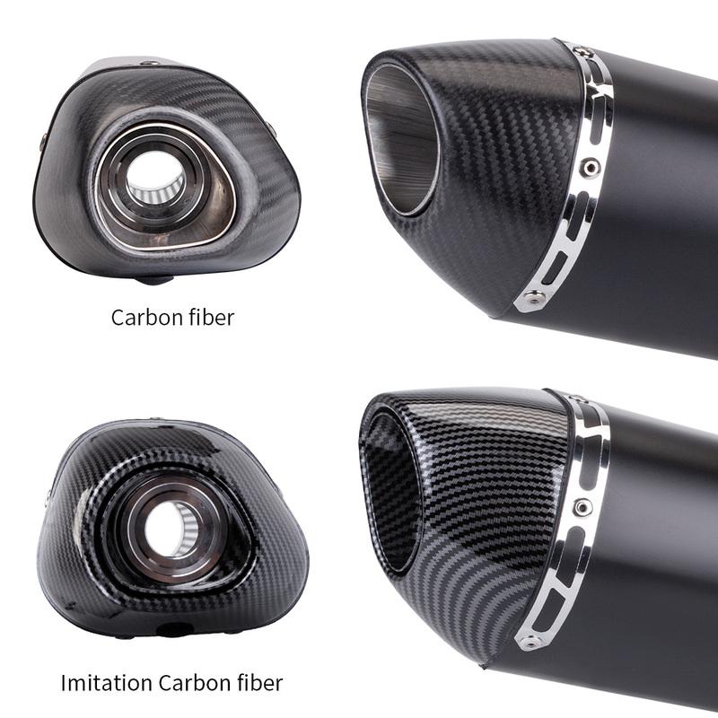 Complete Exhaust System for Motorcycle, Carbon Fiber Exhaust, 51mm/2 Inches, for Mt07 R77 2014-2023