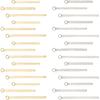 SUNNYCLUE 1 Box 60Pcs 3 Sizes Gold Vertical Charms Stamping Blank Bar Charms Stainless Steel Metal Bar Charm Rectangle Tags for Jewelry Making