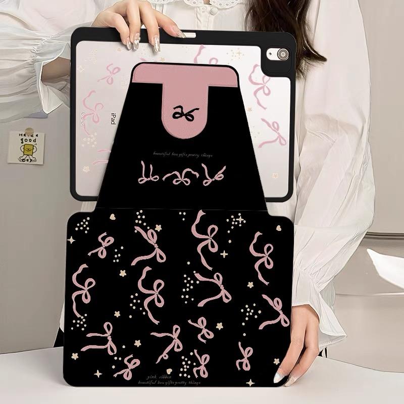 360 Degree Rotation Smart Cover for Samsung Tab S7 S8 S9 11 Plus S10 S9 12.4 Inch Pencil Case for Tab A9 8.7" Plus 11" Bow