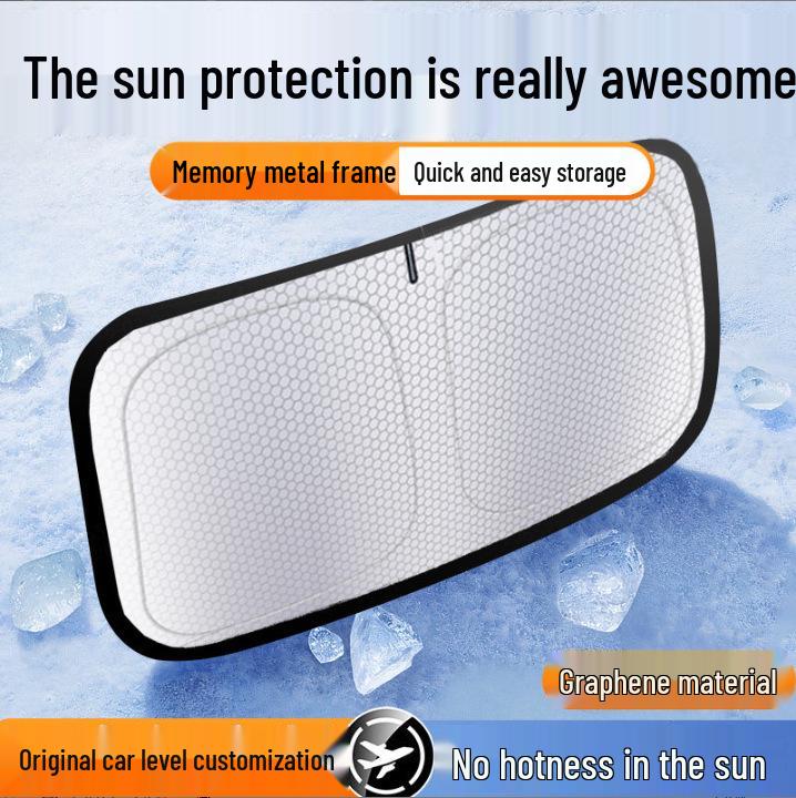 Foldable Car Sunshade & Heat Insulation Curtain for Windows