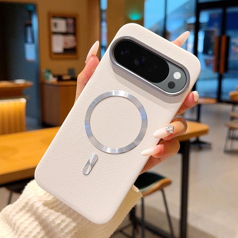 

Plain Leather with Magnetic Ring Case For Google Pixel 10 Pro XL Pixel 10 pro 10a Lens Heightening Protects Camera Cover Google Pixel 10 Pro XL