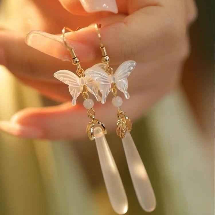 

Серьги Новые китайские длинные антикварные серьги с кисточками Серьги-крючки для ушей Аксессуары премиум-класса