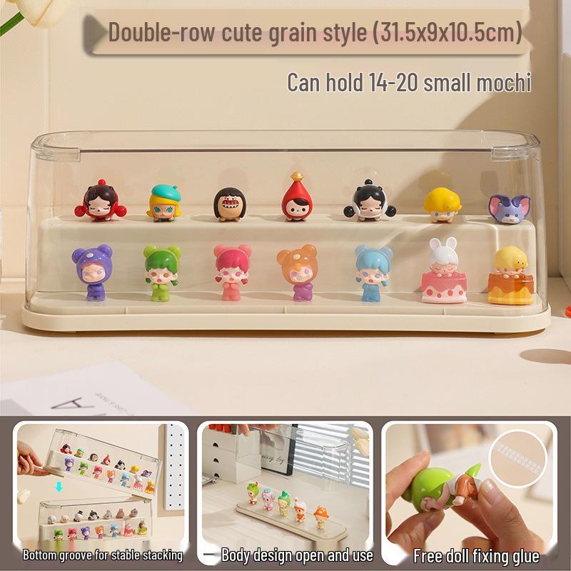 Acrylic Transparent Dustproof Display Stand for Lego Figurines and Pop Mart Collectibles