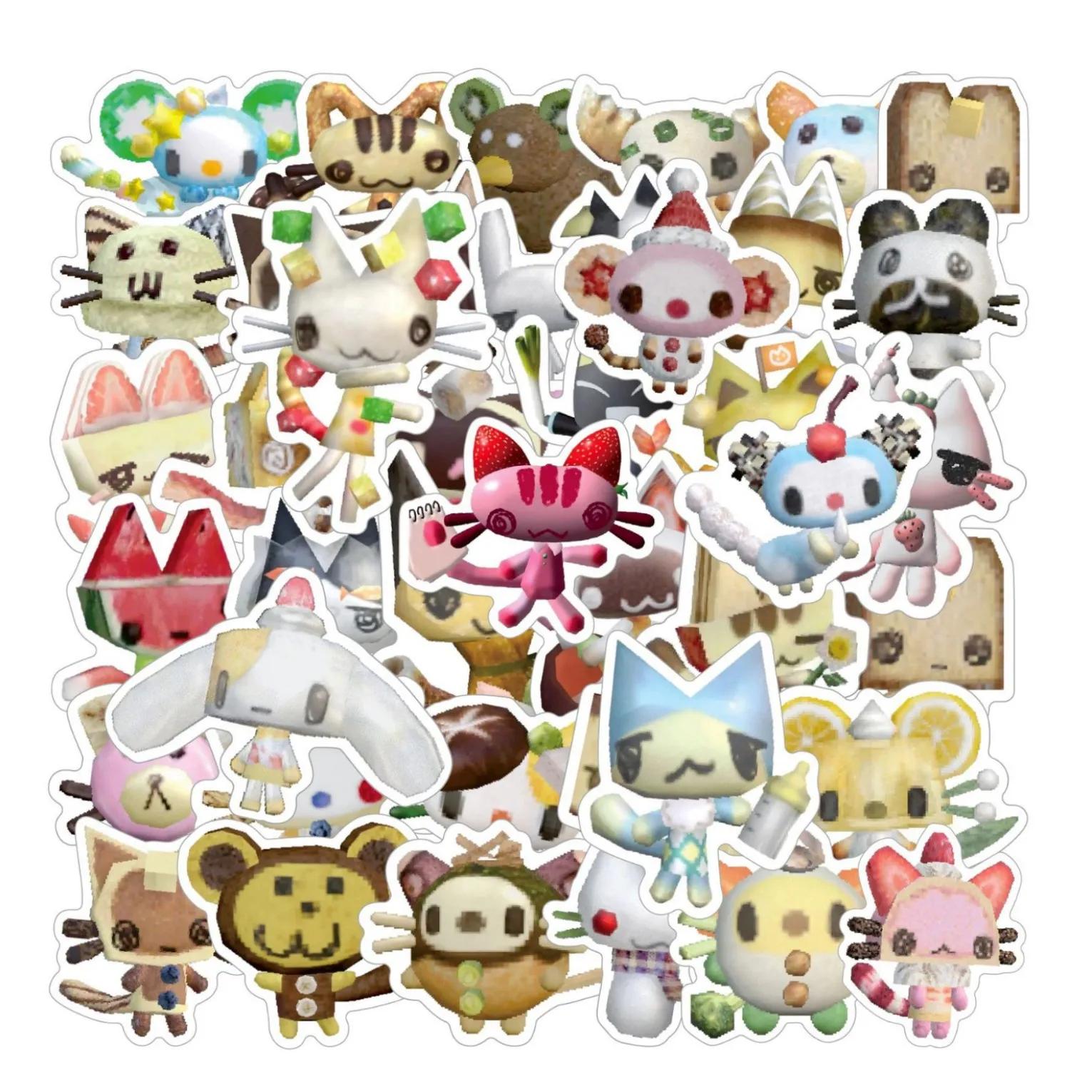 

50PCS Cartoon Kawaii Inoue Toro Funny Cute Cat Graffiti Sticker Decorative Scrapbook Laptop Luggage Decal Kids Toy Gift 50pcs