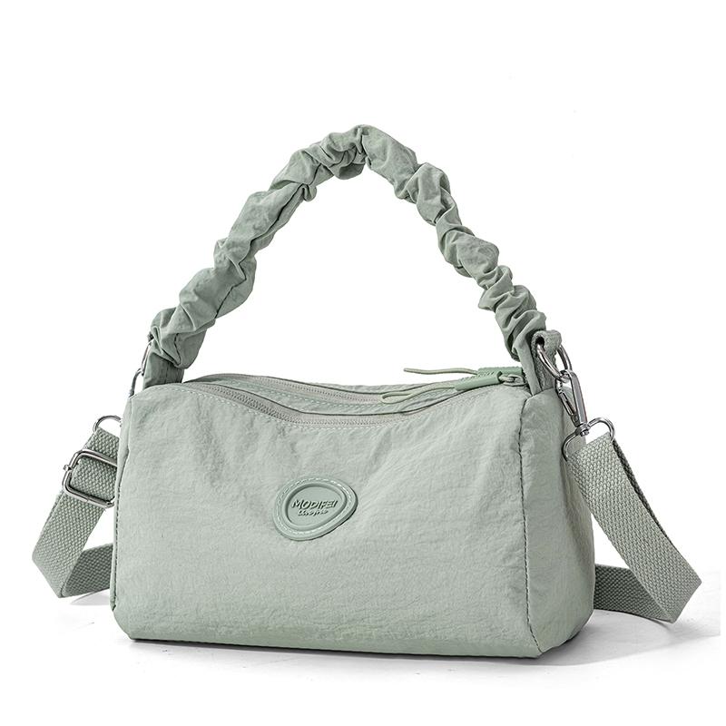 Women's Solid Shoulder Bag Lightweight Multi-compartment Nylon Bag