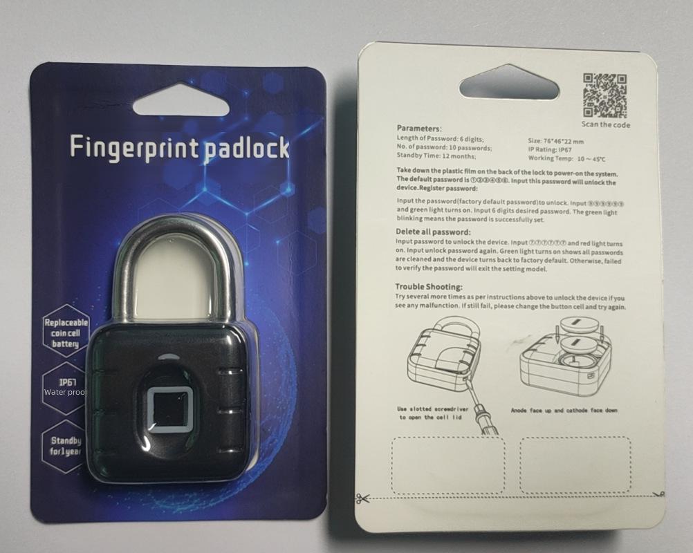 Smart Waterproof Padlock for Home, Dorm, Drawer, or Garage