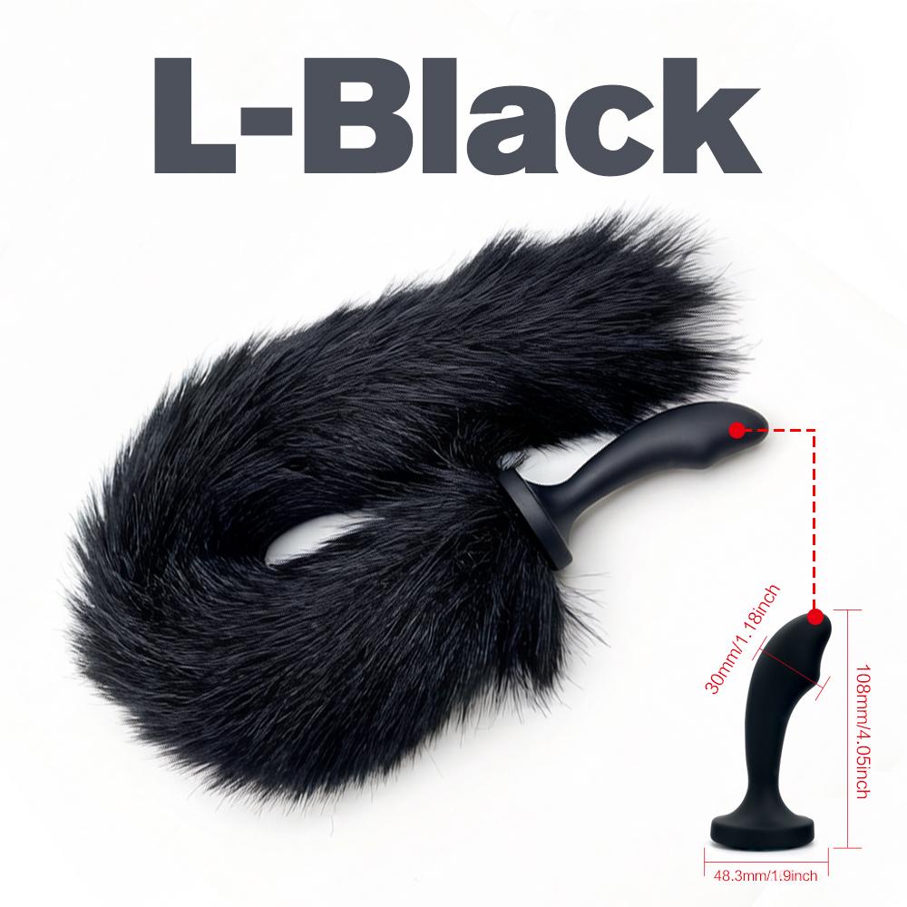 Sexy Fox Tail Anal Plug Cute Tail Silica Gel Easy Cleaning soft comfortable portable for Beginner Couple Toy great gift