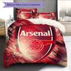 Fußballclub Arsenal Muster Bettwäsche Heimdekoration Geburtstagsgeschenk (1 Bettbezug + 2 Kissenbezüge, ohne Füllung)