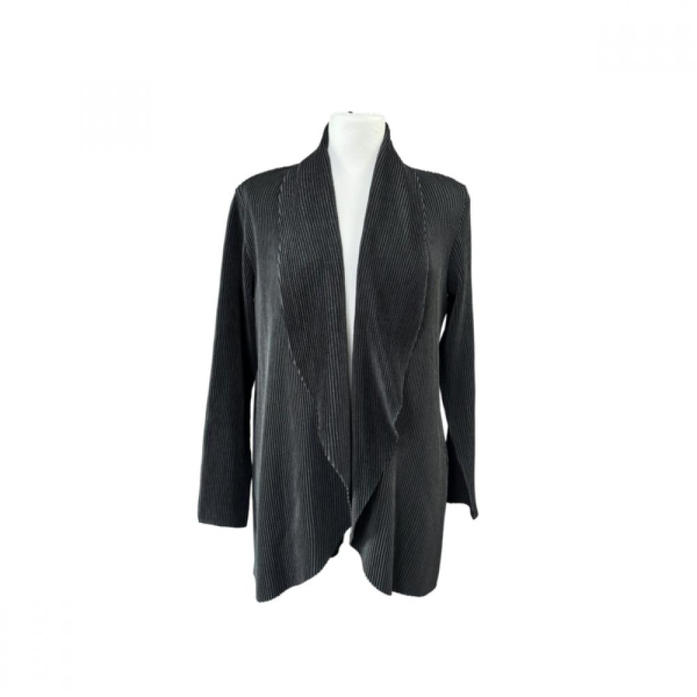 Specchio Cardigan deschis cu guler șal și panglică în talie 461 806