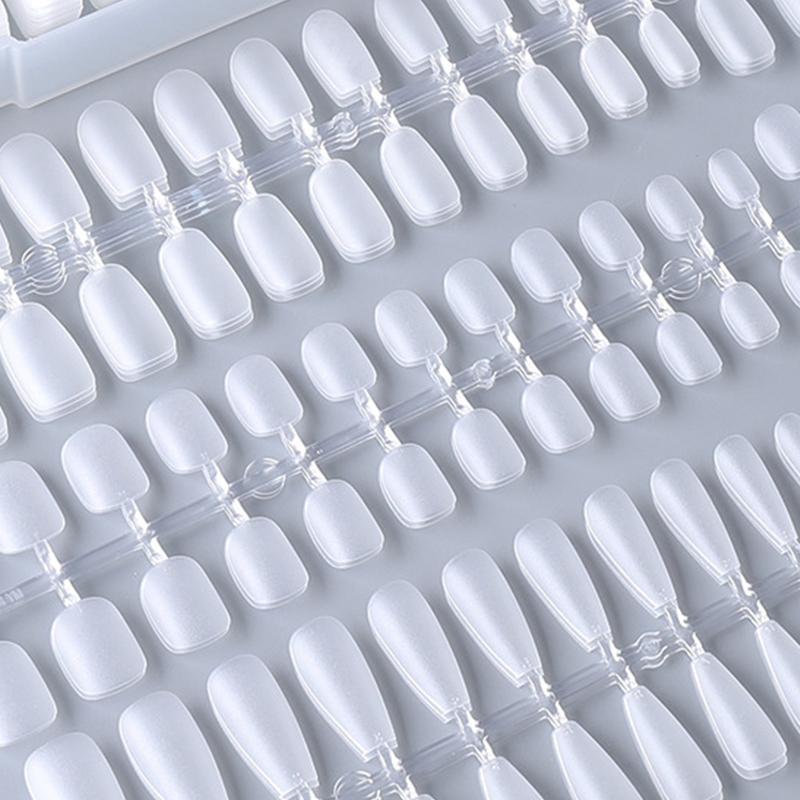 100Pcs Press On Nail Tips Full Cover Ultra-Thin False Nails Patches Gel Nails Extension System Clear Fake Nails Art Accessories