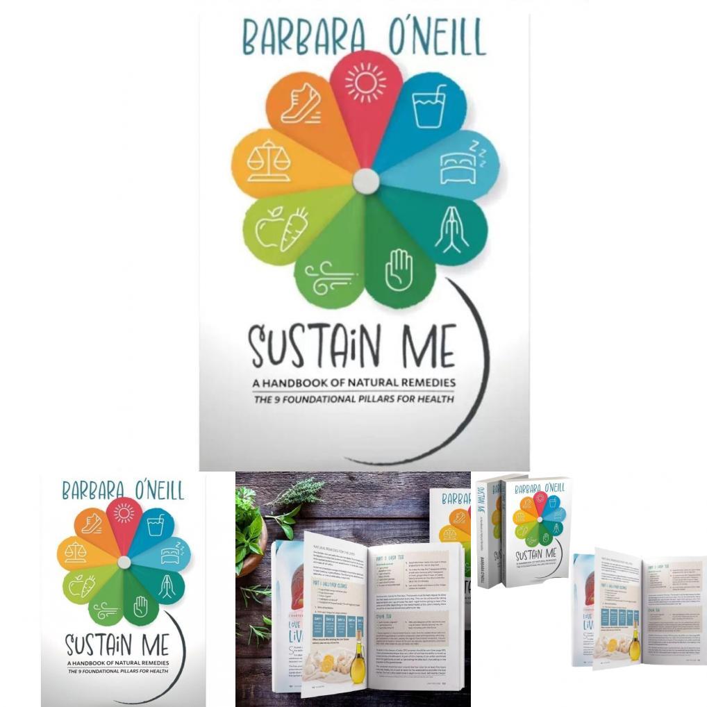 Sustain Me By Barbara O'neill Beautifully Designed White Cover Provides Inspiring Insights For Life Improvement