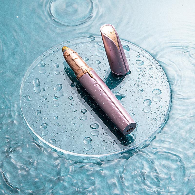 Elektryczny depilator do twarzy damski trymer do brwi Mini przenośne