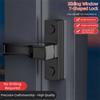 Metall T-Form Fenstergriff Glatter Drehmechanismus Praktisches Design Schwingfensterriegel Hohe Qualität Kindersicher Metall-Schiebefensterriegel