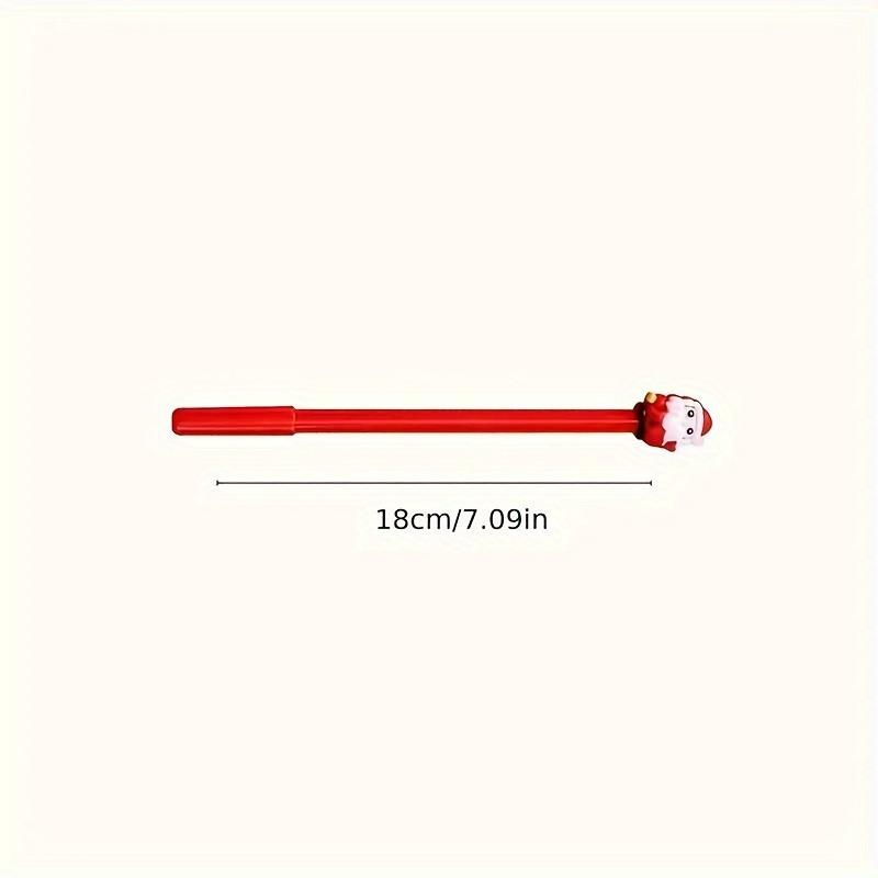 5/10pcs Fun 3D Cartoon Christmas Pens Xmas Gel Pen for Christmas Party Favors Goodie Bag Stuffer Gifts School Office Supplies
