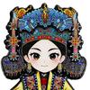 Peking Opera Character Refrigerator Magnet Chinese Style Wooden Peking Opera Role Fridge Magnet Home Kitchen