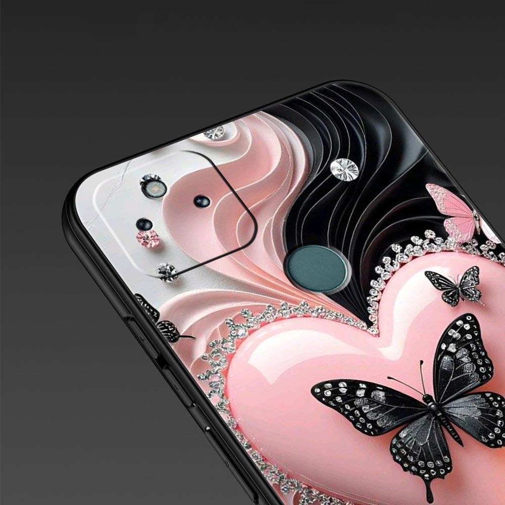 Colored Love Heart Printed Phone Case Cover for Google Pixel 10 9 8 7 6 9A 8A 7A 6A Pro Shockproof Soft TPU 9 Pro XL Shell Capas