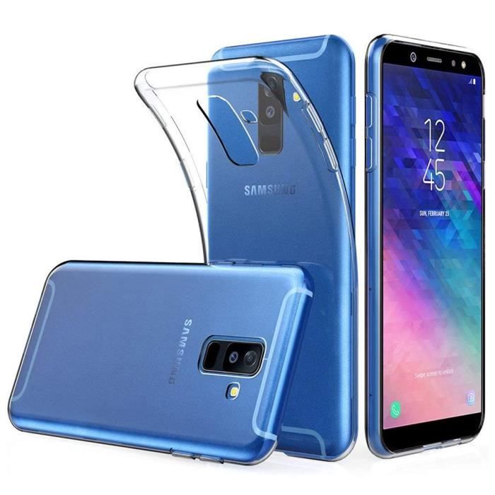 Coque - HQ-CLOUD® - Samsung Galaxy A6 2018 - Gel en Silicone Souple - Ultra Transparent - Élégant