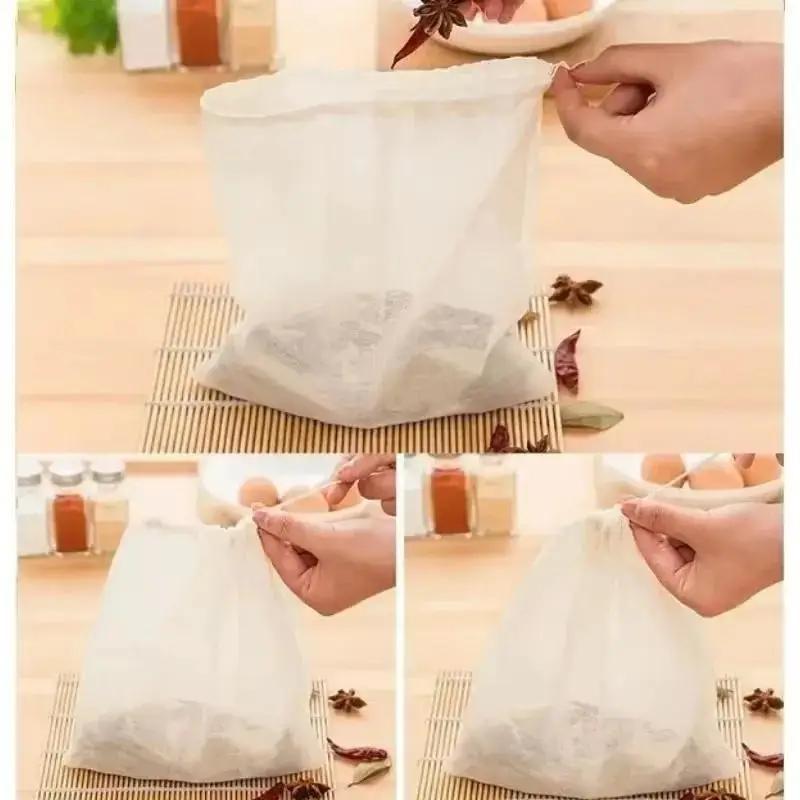 1 Pcs Cotton Cloth Filter Bag Tea Bag Halogen Package Traditional Chinese Medicine Decoction Bags Seasoning Separation Bags