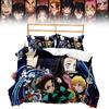 Demon Slayer Bedding Set With Fleece Fabric And Multisize Options For Cozy Sleep