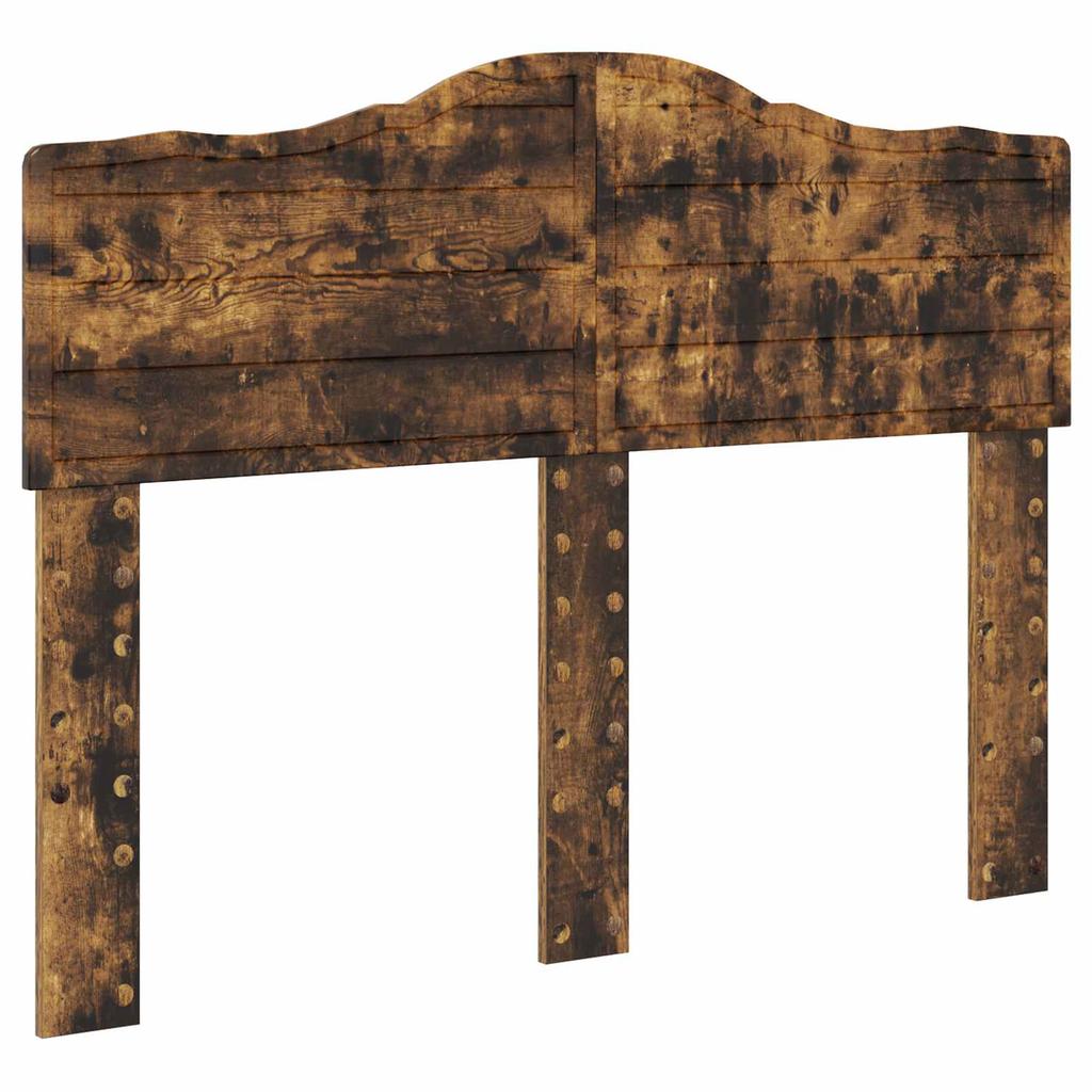 Smoked Oak Bed Frame 120 x 190 cm Particleboard