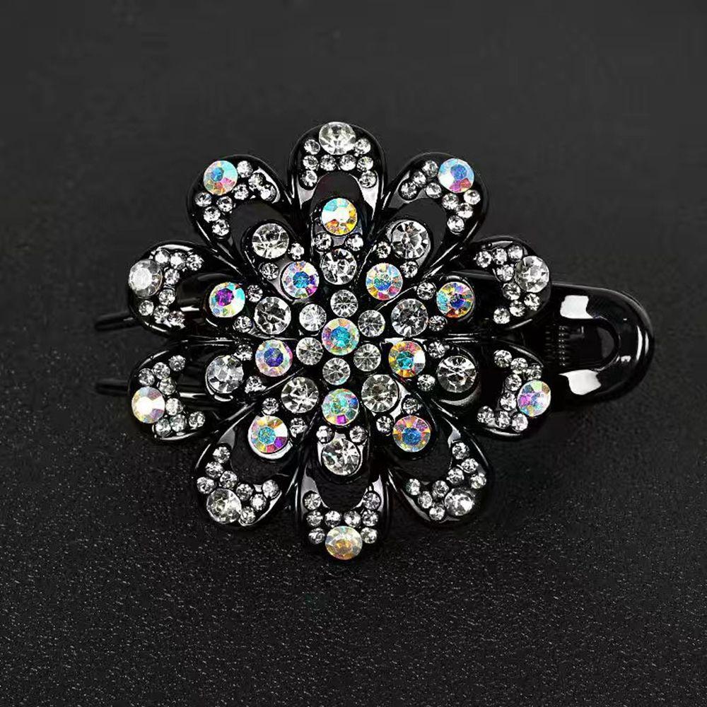 Headwear Korean Style Hairpin Female Hair Accessories Rhinestone Duckbill Clip Flower Hair Clip