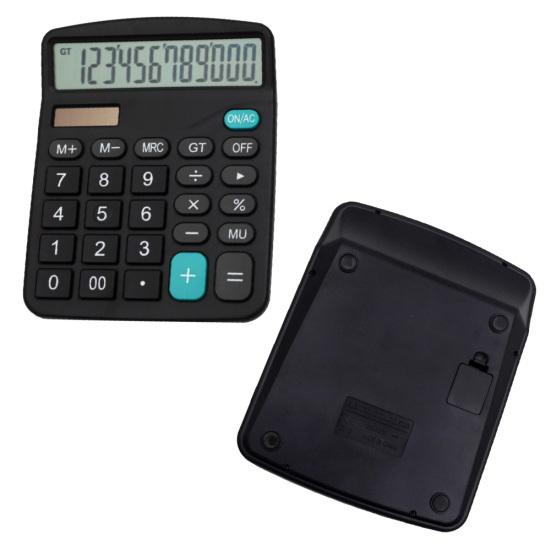 12-Digit Solar Powered Calculator Home Office Large Display Accountant Tools