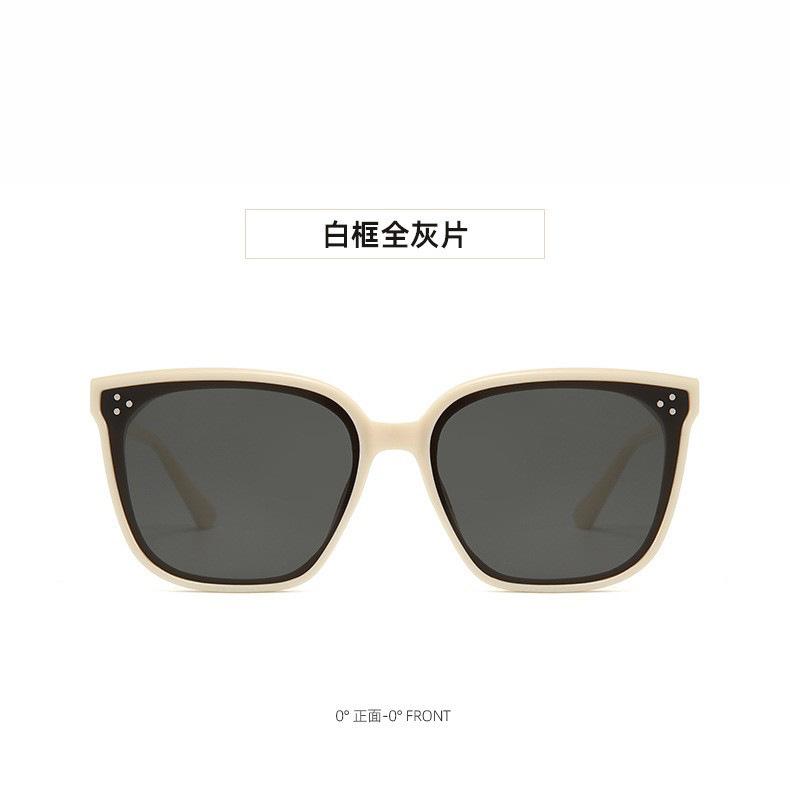 Simple Glasses, Gm Sunglasses, Women'S Large Frames, Thin, High-End Temperament, Anti-Ultraviolet Sunglasses