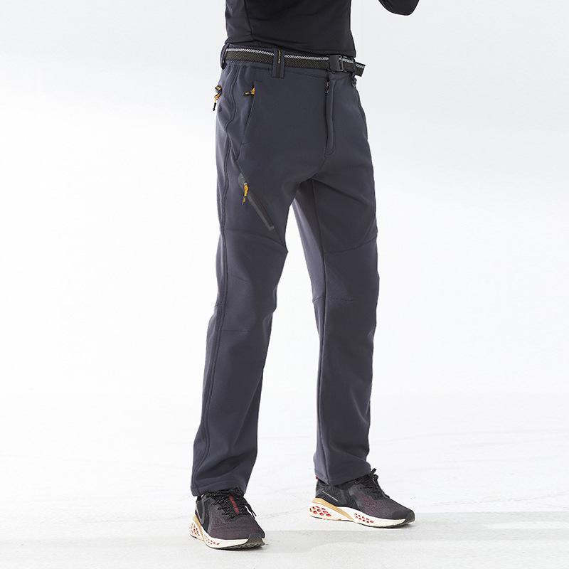 Men's and Women's Warm Waterproof Windproof Softshell Pants - Thick Fleece for Skiing and Mountaineering