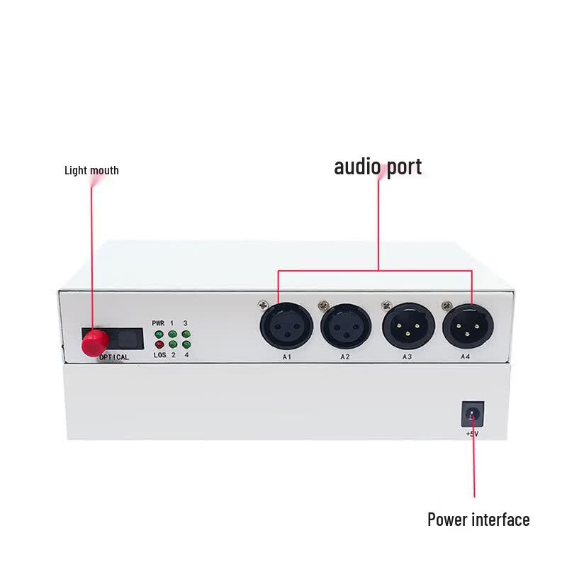 Xunyu KN200S Balanced Audio Fiber Optic Transceiver