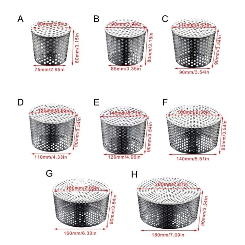 Zewnętrzny Ociekacz Wodny Stalowa Osłona Powierzchnie Wentylowane Mała Instalacja Odpływ Podłogowy Bariera dla Zwierząt dla Rur Odpływowych
