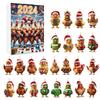 Christmas Chicken Advent Countdown Blind Box Mini Acrylic Pendant Decorative