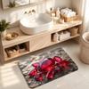 Luxurious 3D Ruby Bath Mat: High Absorption, Anti-Slip, Durable, Easy To Clean