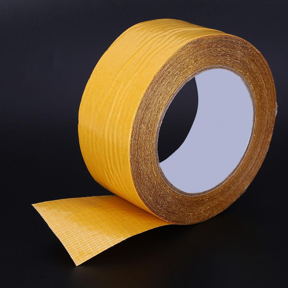 Waterproof Fiberglass Strong Tape Cross shaped Mesh Fiber Grass Double Sided Mesh Tape(50mm x 20m )