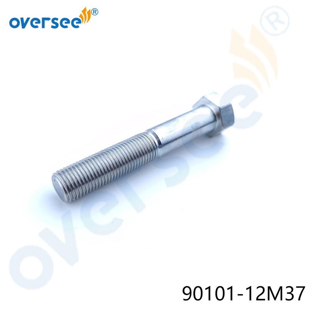 90101-12M37 Mounting Bolt for Yamaha 2 Stroke 40HP Outboard Boat Engine Parts