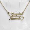 Atoztide Personalized Custom Engrave Name Necklace for Women Stainless Steel Butterfly Nameplate Choker Link Chain Jewelry Gifts