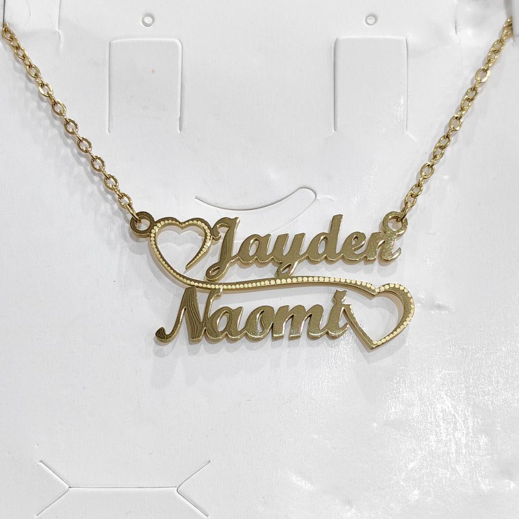 Atoztide Personalized Custom Engrave Name Necklace for Women Stainless Steel Butterfly Nameplate Choker Link Chain Jewelry Gifts