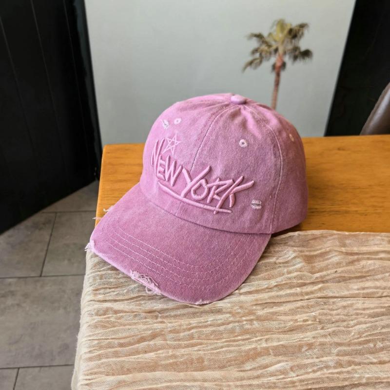 Fashion Letter Embroidery Baseball Cap Retro Washed Shabby Dad Hats Outdoor Cycling Travel Adjustable Sun Hats for Women Men