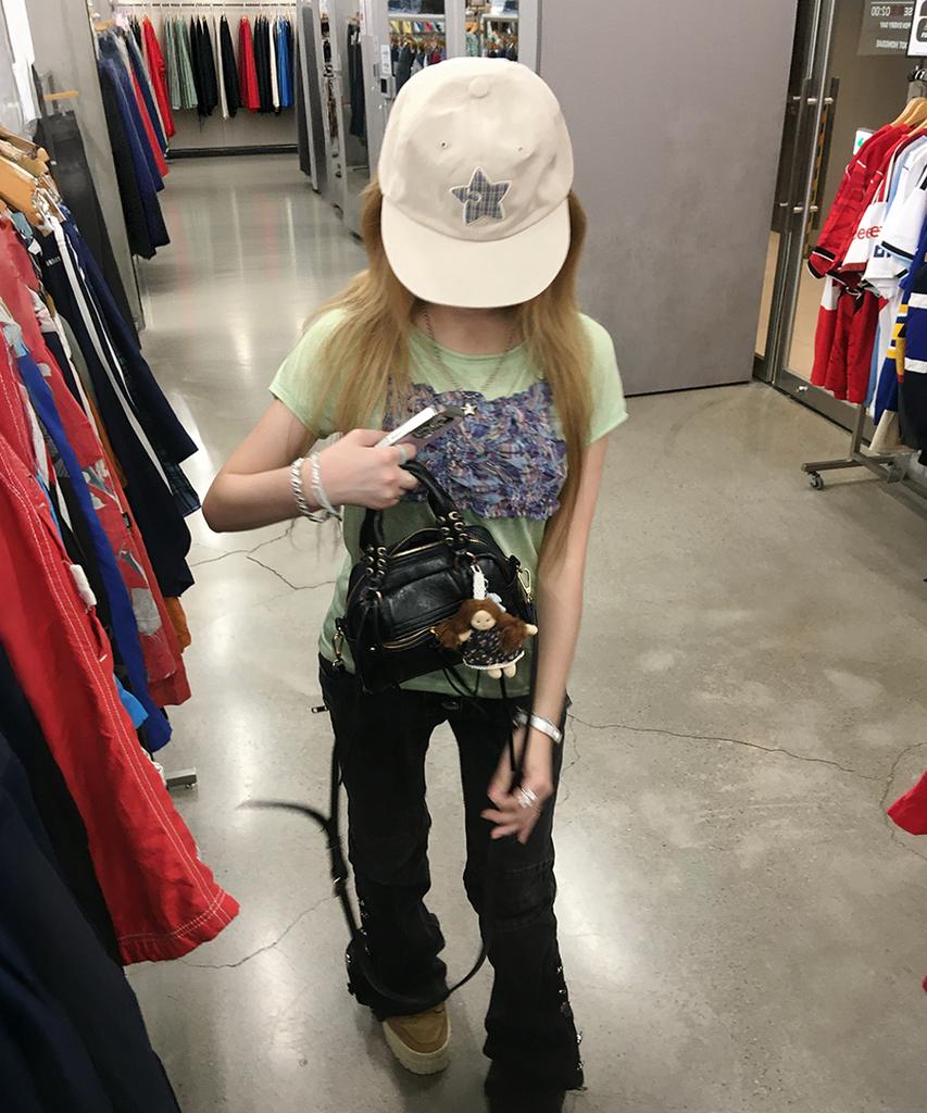 Kiibi Star Symbol Patch Cap Oatmeal