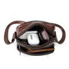 Cowhide Leather Men's Shoulder Bags Husband Small Crossbody Messenger Bag Leather Man Zipper Designer Party Bags Gift