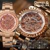 Daniel & Douglas Men's Automatic Analog Watch, DD8812, Gold and Silver (Pink Gold)