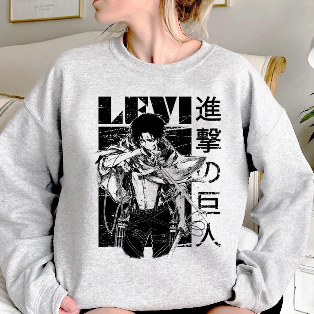 Атака Титанов Эрен толстовки женские корейский стиль аниме уличная винтажные толстовки — фото 14