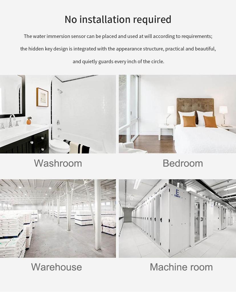 Graffiti Smart WiFi Water Leak Detector and Alarm