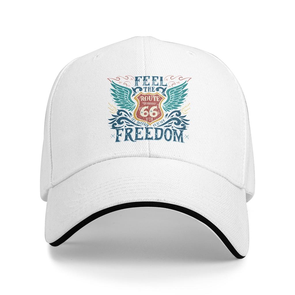 Personalized Americas Highway Route 66 Baseball Cap Hip Hop WoUnisex Unisexs Adjustable  Dad Hat Summer Snapback Caps