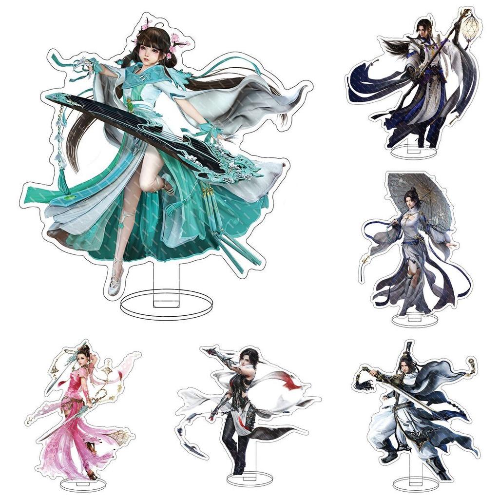 Exquisite Online Game Swordsman Love Acrylic Ornament For Home Dcor And Gifts