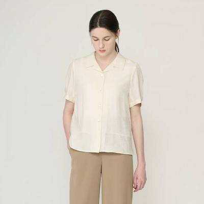 Double Collar Volume Sleeve Blouse B6m5b494