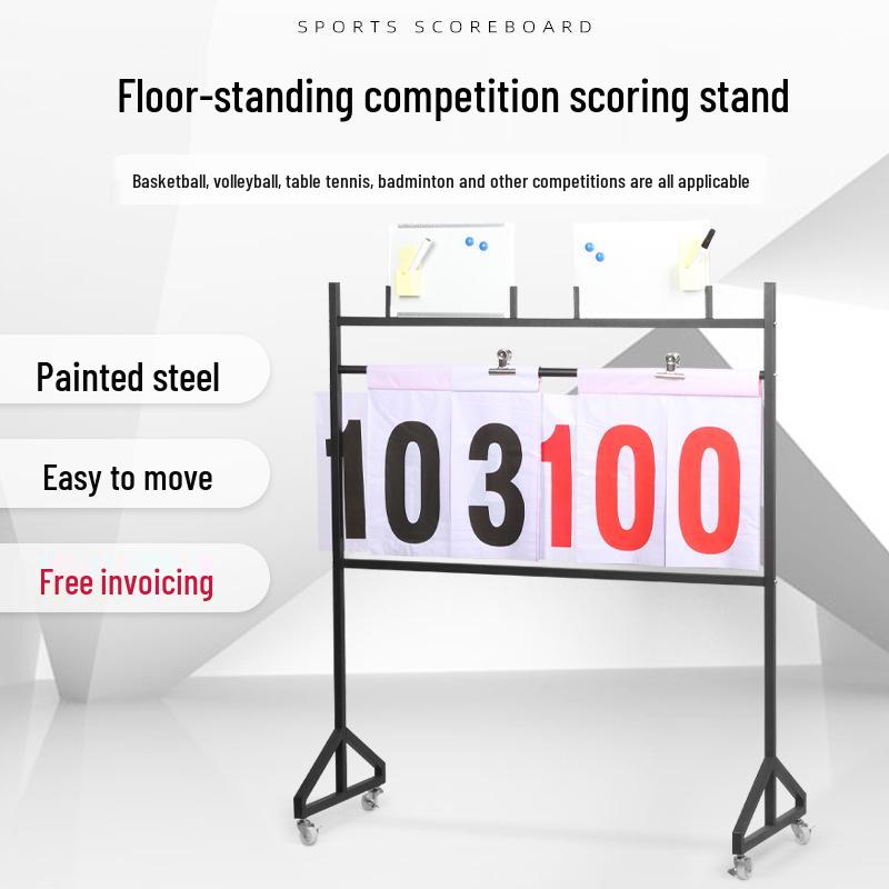 Floor-Standing Stainless Steel Multi-Sport Scoreboard with Flip Display