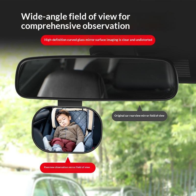 Adjustable Wide Car Rear Seat Mirror Baby/Child Seat Car Safety Mirror Monitor Clip Or Paste Safety Car Baby Mirror Car Interior